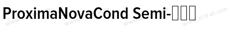ProximaNovaCond Semi字体转换